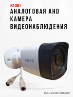 Аналоговая AHD 1.0MP камера видеонаблюдения уличного исполнения, NA-261 