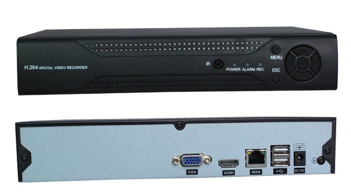 IP видеорегистратор NVR на 8 камер с просмотром через интернет, ID6108IP-NVR