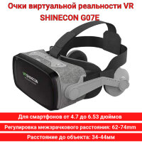 Очки виртуальной реальности VR SHINECON G07E со встроенными наушниками 