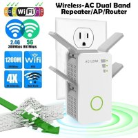 Усилитель Wi-Fi сигнала, репитер, роутер, точка доступа, 1200Mbps, Pix Link LV-AC09