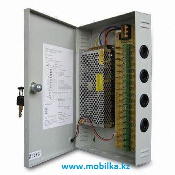 Блок питания для систем видеонаблюдения в металлическом ящике (AC 100~240V, 50/60HZ, 12V, 5000MA)
