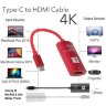 Адаптер/переходник с Type-C на HDMI для смартфонов и планшетов с поддержкой функции Display Port | Фото 2