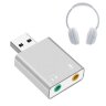 Внешняя звуковая карта USB 2.0, разъемы Jack: наушники и микрофон HIFI Magic Voice 7.1ch | фото 4