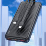 Универсальный Power bank, внешний аккумулятор Borofone BJ57 на 10000mAh с 2-мя встроенными кабелями l Фото 4