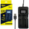 Универсальное зарядное устройство HD-8991B/USB для батареек, ЖК дисплей, USB, 2 слота | Фото 3