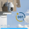 Поворотная автономная беспроводная WI-FI камера на солнечной батарее с аккумулятором, ZY-C2 | Фото 3