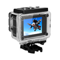 Hедорогая HD экшн камера с водонепроницаемым боксом и набором крепежей в комплекте, ID1080P