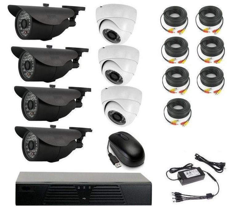 Комплект готового видеонаблюдения на 7 камер (Камера высокого разрешения AHD 5.0mp)
