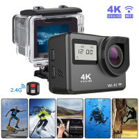4K Ultra HD Экшн камера с двумя экранчиками, WIFI и пультом дистанционного управления, Sport Action U4K