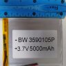 Литий-полимерный аккумулятор BW 3590105 (102X90X3mm) 3,7V 5000 mAh | Фото 3