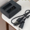 Комплект - зарядное устройство для аккумуляторов SJCAM SJ4000, SJ5000, SJ6000, M10 и др. с индикатором заряда + два аккумулятора SJCAM 3.7V 900mAh 3.33Wh, модель AX-SJ4000SC/2 | фото 6