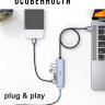 USB 3.2 хаб - разветвитель на 4 порта + USB-C, 10 Гбит/с, TSUPY | Фото 5