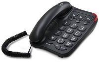 Проводной телефон для пожилых слабовидящих людей с большими кнопками, громким динамиком и функцией быстрого набора, ID2241T 