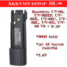 Аккумулятор BL-8 для раций Baofeng UV-82, UV-82HP, UV-82X, UV-82C, UV-82L, UV-8D, UV-82 V2 + и др | фото 1