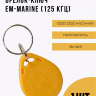 Бесконтактный перезаписываемый брелок-ключ EM-Marine (125 кГц), желтый (1шт) | Фото 1