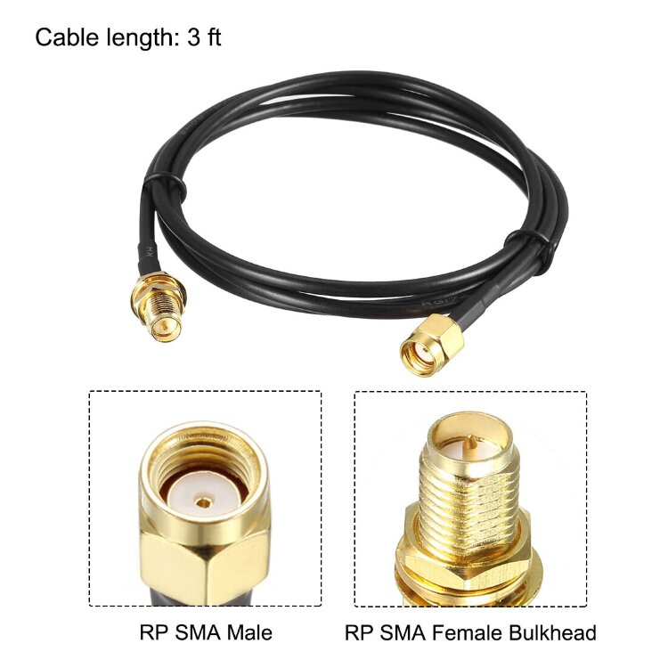 Удлинительный кабель для подключения антенн, 3 метра 
