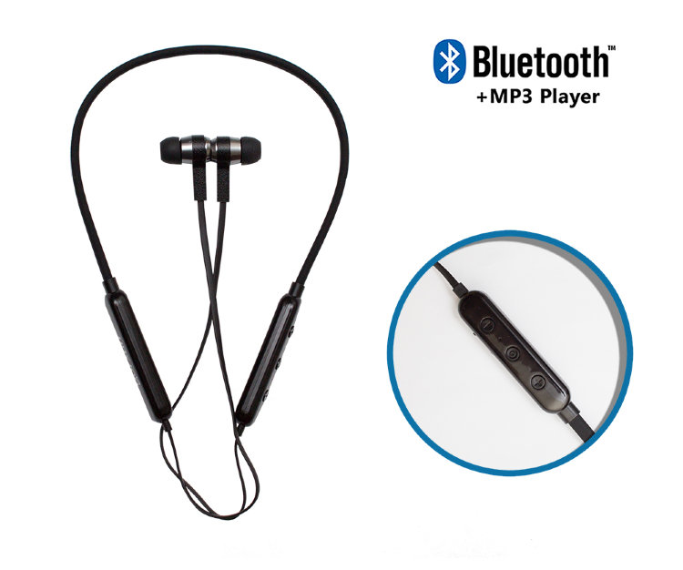 Беспроводная Bluetooth стерео гарнитура с силиконовым ободком + MP3 плеер, GORSUN E11 