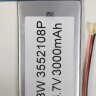 Литий-полимерный аккумулятор BW3552108P (108X52X3mm) 3,7V 3000 mAh | Фото 2