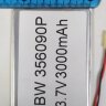 Литий-полимерный аккумулятор BW356090P (90X60X3mm) 3,7V 3000 mAh | Фото 3