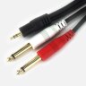 Соединительный аудио кабель JACK 3.5 мм (стерео) - JACK 2 х 6.35 мм (моно), 1.5 метра | Фото 3