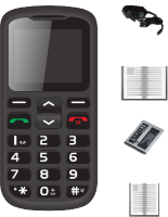 Кнопочный телефон с большими кнопками, крупным шрифтом, кнопкой SOS и фонариком, IDSF63