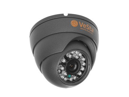 Антивандальная AHD 2.0 Mpx камера видеонаблюдения купольного исполнения VC-2444-M106