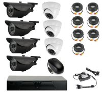 Комплект готового видеонаблюдения на 7 камер (Камера высокого разрешения AHD 2.0mp)
