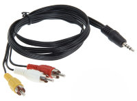AV – 3RCA (тюльпан) кабель 1,5м для подключения различных видеоустройств к старым телевизорам