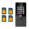 Бюджетный 4х симочный телефон компактных размеров, ID3533 | фото 5