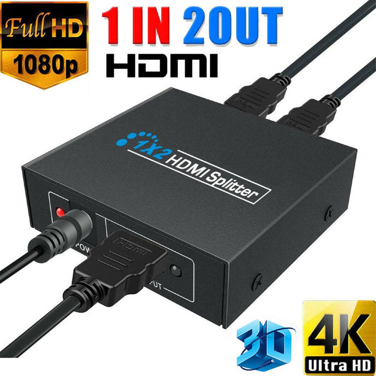 Активный HDMI сплиттер/разветвитель 1 вход, 2 выхода, 1x2 ver1.4