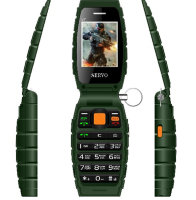 Мобильный телефон-граната с 3-мя сим картами, мощным фонариком и функцией PowerBank