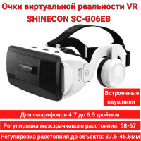 Очки виртуальной реальности VR SHINECON SC-G06EB со встроенными наушниками 