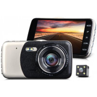 Автомобильный Full HD видеорегистратор с 2 камерами, металлический корпус, 170 градусов, Element-5 T84 