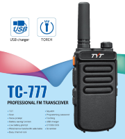 Носимая UHF рация/радиостанция, 2W, MicroUSB, TYT TC-777