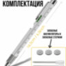 Ручка-мультитул Multitool Pen 9-in-1 (шариковая ручка + линейка + отвертка плоская и крестовая + открывалка для бутылок + стилус + уровень + фонарик), серая l Фото 3