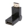 Угловой поворотный переходник HDMI (мама) - HDMI (папа) 