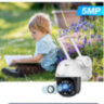 Поворотная уличная PTZ WIFI камера, 2.0MP два вида подсветки, сирена, отслеживание движения, облако, уведомления на телефон, 2х сторонний звук, модель CTIPC-285C | Фото 2