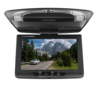 9" Дюймовый потолочный автомобильный монитор с поворотным механизмом + 2 видеовхода + пульт ДУ, ID0900