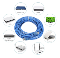 Сетевой интернет кабель патчкорд UTP 5e RJ45 - 10 метров 1