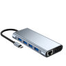 Мультифункциональный хаб / конвертер Type C (USBx4 / HDMI / VGA / RJ45 / TF / SD / PD / 3.5 mm AUDIO), модель BYL-2110 | Фото 2