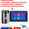 Комплект видеодомофона с WiFi (онлайн просмотр + открывание с мобильных устройств) + вызывная панель с камерой и считывателем магнитных ключей, WIFI-V70MG-IDT | фото 1