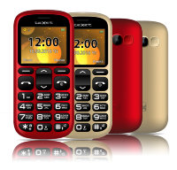 Телефон для бабушек с большими кнопками и крупным шрифтом, на 2 SIM-карты, с кнопкой SOS и фонариком, ID306B