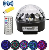 Светодиодная система диско шар CRYSTAL MAGIC BALL LIGHT с пультом ДУ и Bluetooth 