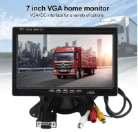 7" Дюймовый монитор с VGA + AV разъемами, с рамкой для монтирования в подголовник, YBEAR 7VGA 