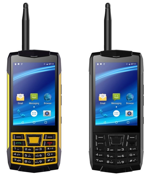 Кнопочный противоударный водонепроницаемый смартфон с функцией рации (PTT) и сенсорным экраном, ID6580N2