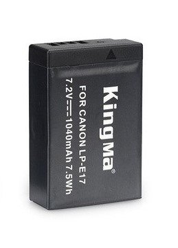 Аккумулятор для Canon LP-E17, KingMa LP-E17, 1040 mAh