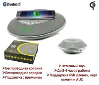 Беспроводная портативная Bluetooth колонка с функцией беспроводной зарядки, модель JY-32C 