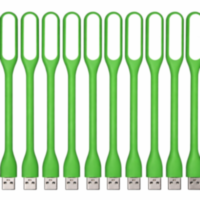 USB светильник гибкий LED для ноутбука, Зеленый