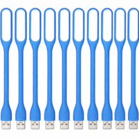 USB светильник гибкий LED для ноутбука, Синий