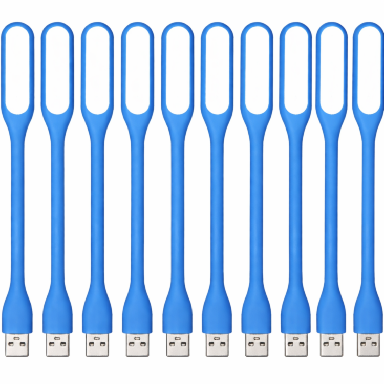 USB светильник гибкий LED для ноутбука, Синий